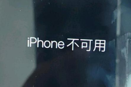 新城镇苹果服务网点分享锁屏界面显示“iPhone 不可用”如何解决 